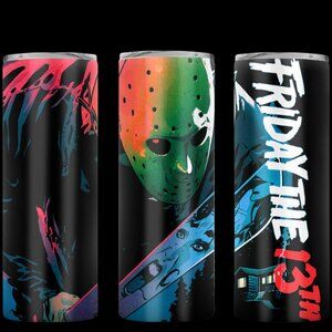 Friday the 13th metal insulated tumbler